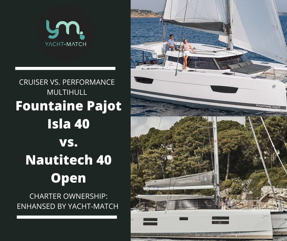 Yacht comparisons Fountaine pajot isla 40 vs Nautitech 40 open